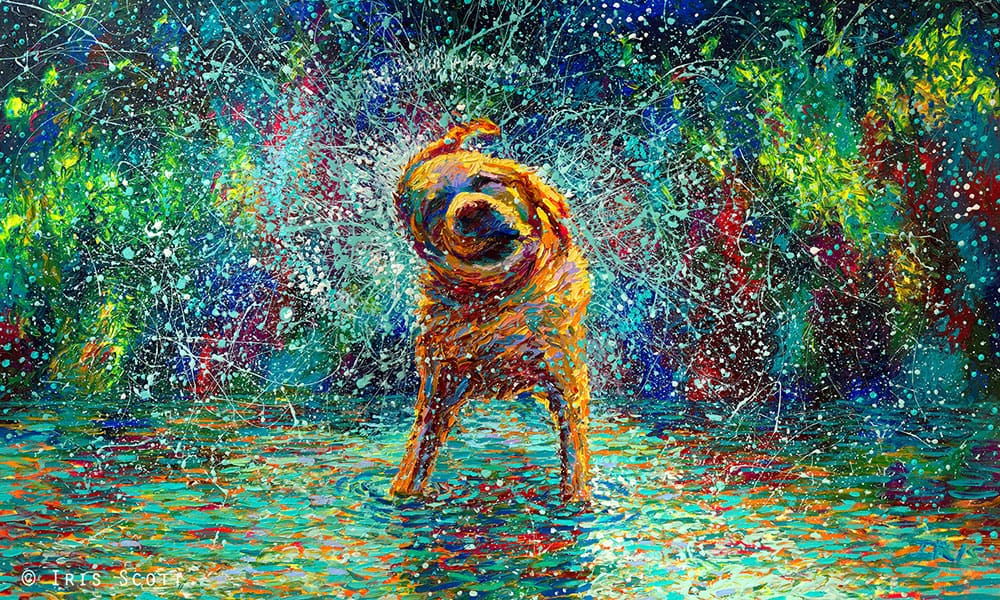 Oil Finger Paintings by Iris Scott