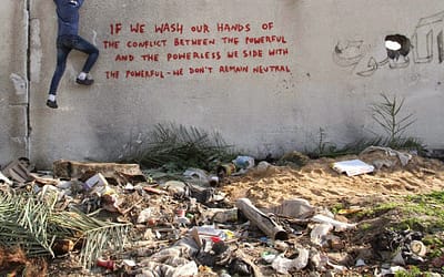 Banksy Sneaks Into Gaza To Create Controversial Street Art