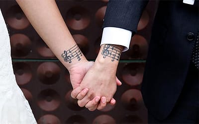 Matching Couple Tattoos For Lovers That Will Grow Old Together