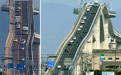 Eshima Ohashi Bridge – The Terrifying Crazy Japanese “Rollercoaster” Bridge