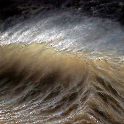 photorealistic paintings of ocean waves 3
