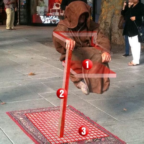 How do Levitating Street Performers Work?