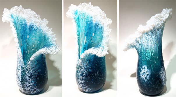 Ocean Wave Vases