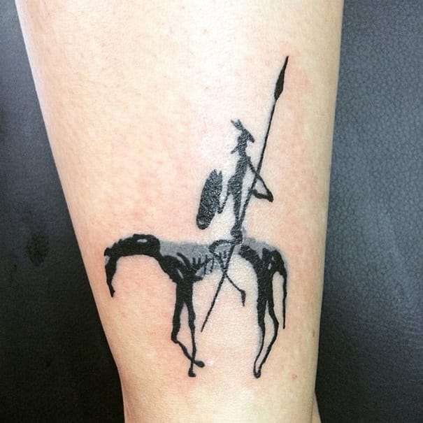 Book-Inspired Tattoos - Don Quixote Tattoo