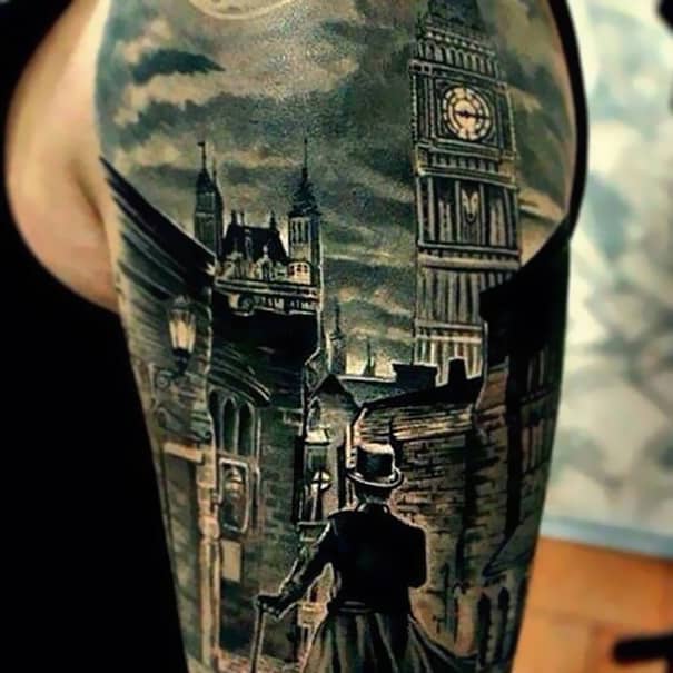 Book-Inspired Tattoos - Sherlock Holmes Tattoo