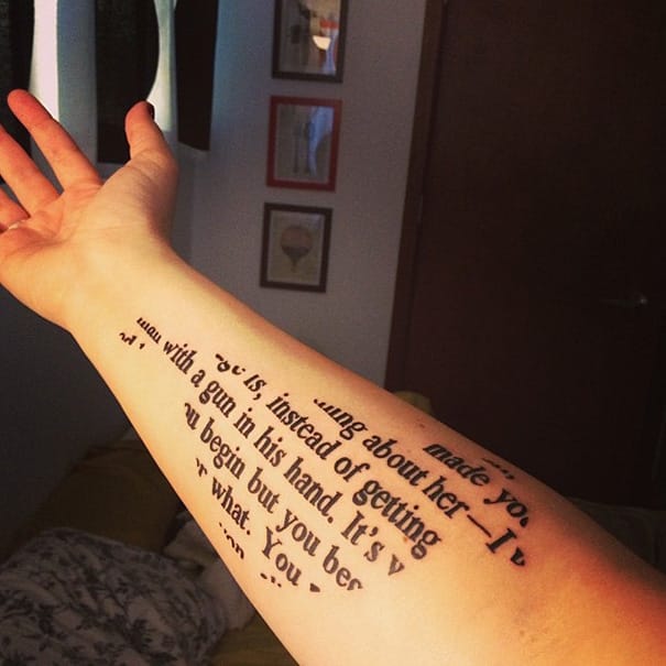 Book-Inspired Tattoos - To Kill A Mockingbird Tattoo