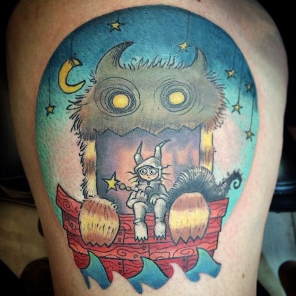 Book-Inspired Tattoos - Where The Wild Things Are Tattoo