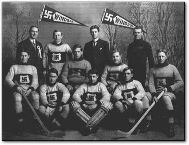 Swastikas in History - The Windsor Swastikas hockey team