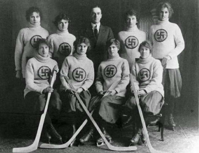 Swastikas in History - Another team photo of the Edmonton Swastikas.