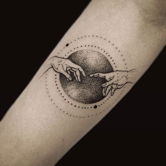 The-Creation-Of-Adam-Michelangelo-tattoo