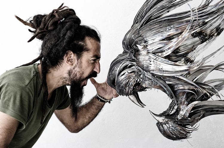 Incredible Animal Masks Made From Hammered Steel By Selcuk Yilmaz