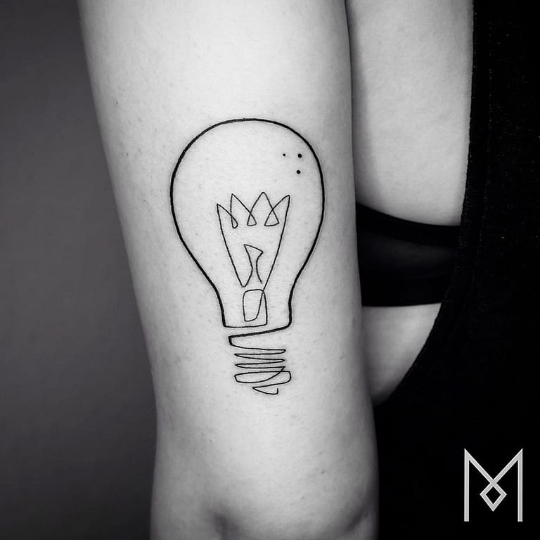 Single Line Tattoos