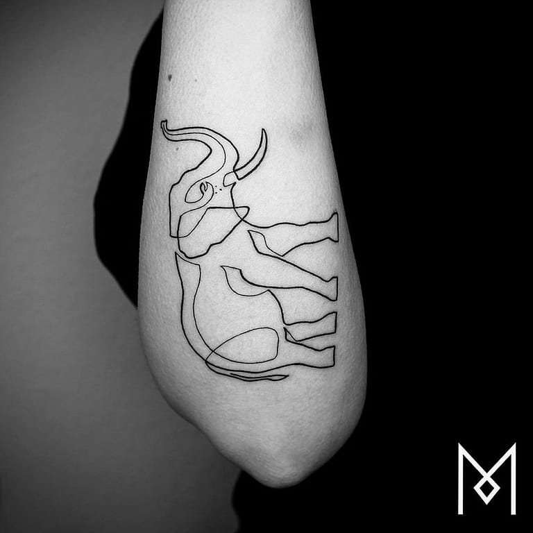 Single Line Tattoos