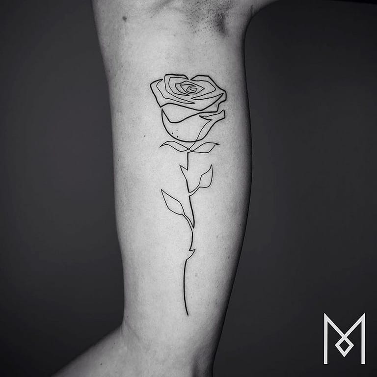 Single Line Tattoos