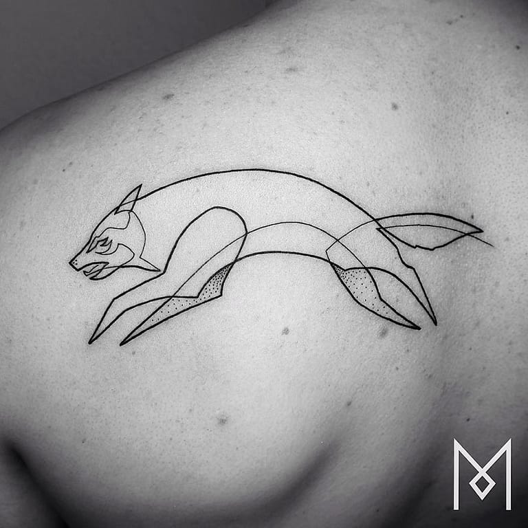 Single Line Tattoos