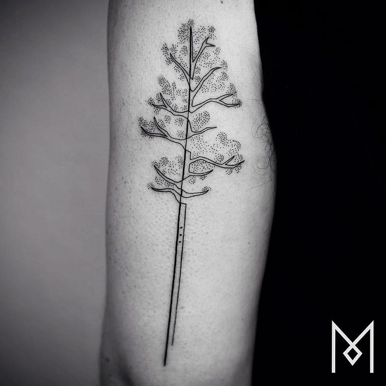 Single Line Tattoos