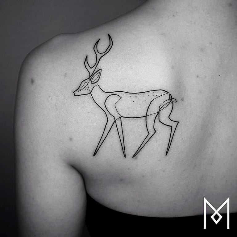 Single Line Tattoos