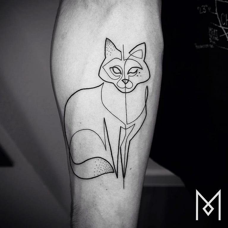 Single Line Tattoos