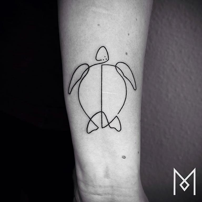 Single Line Tattoos