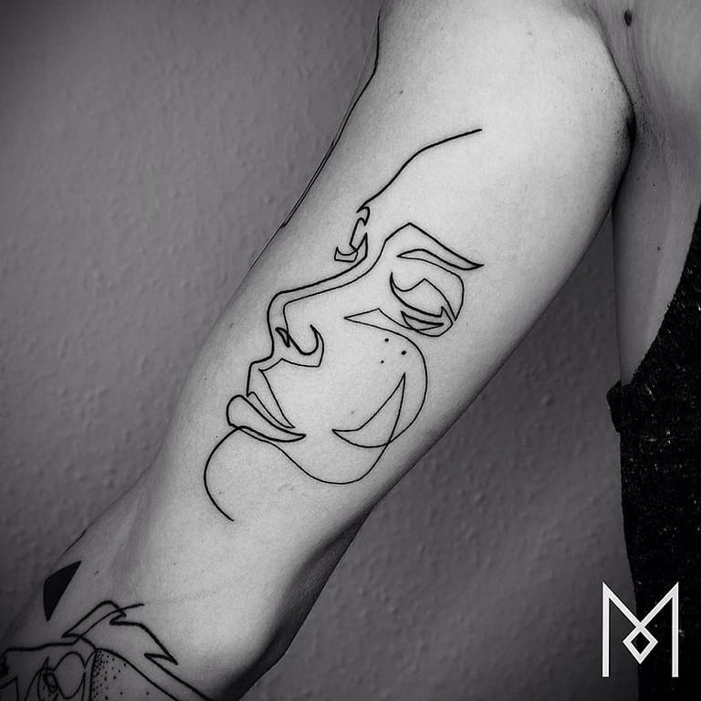 Single Line Tattoos