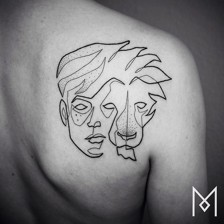 Single Line Tattoos