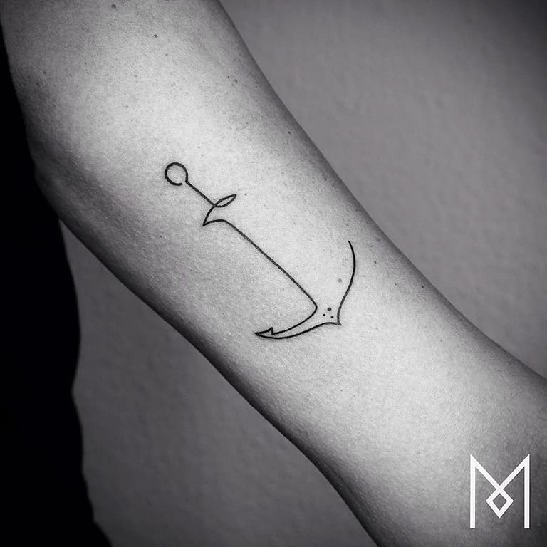 Single Line Tattoos