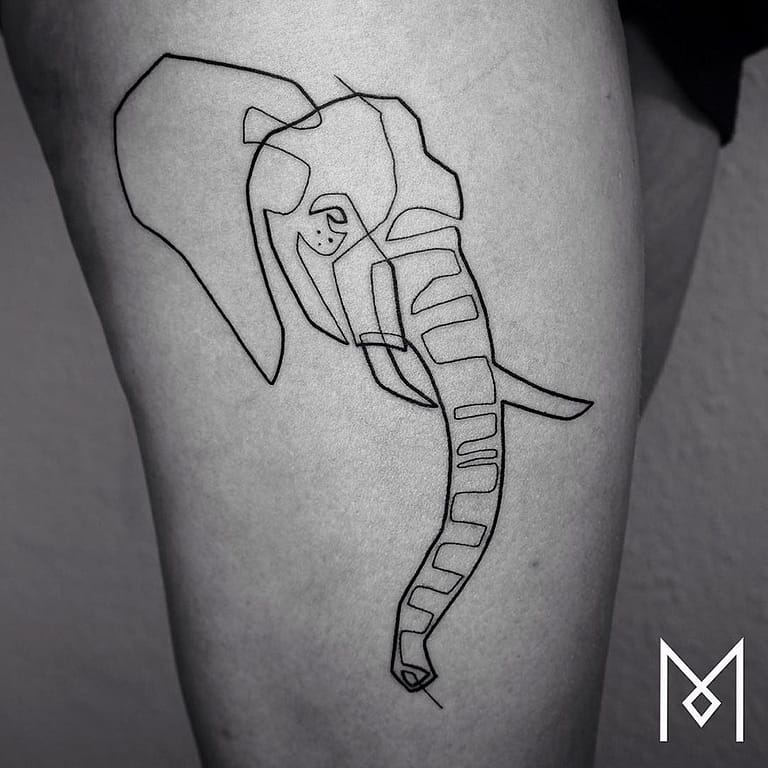 Single Line Tattoos