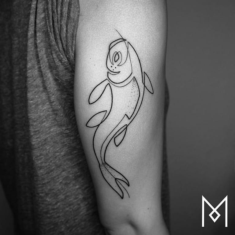 Single Line Tattoos