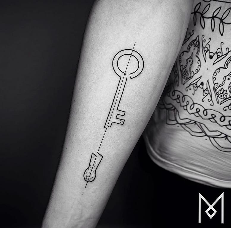 Single Line Tattoos