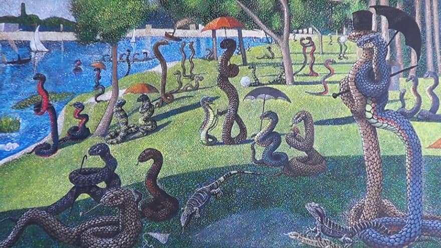 Snakes Take Over The Most Famous Paintings in The History of Art
