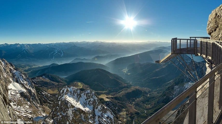 The Dachstein Glacier resort in the Alps is home to one of the highest bridges in the world. With a 1,300 drop to the bottom of the mountains, if you get dizzy just looking at the pictures then this stairway to nothingness isn't for you.