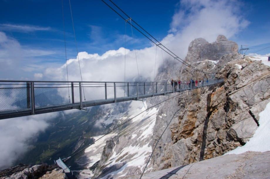24 of the most creepy places on the planet to look down (56 HQ Photos) Dachstein Stairway in Austria