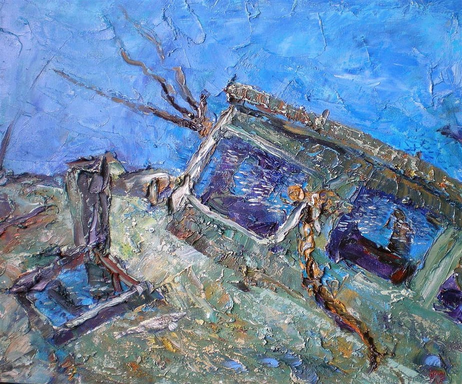 Guinness World Record Breaker Alexander Belozor Paints Underwater - 14