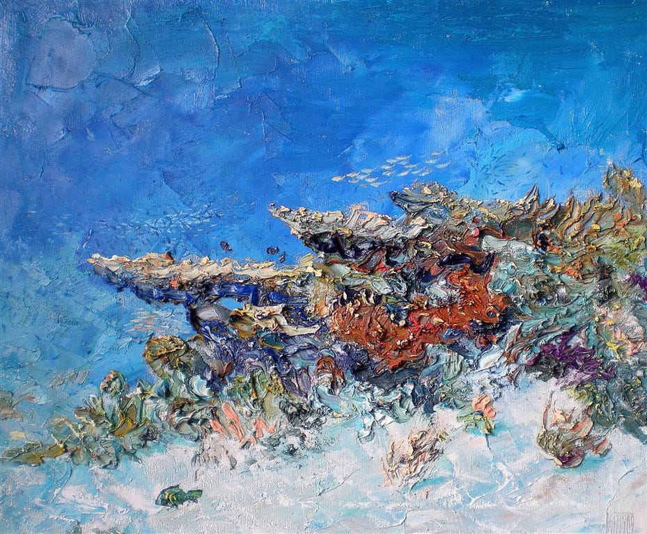 Guinness World Record Breaker Alexander Belozor Paints Underwater - 11