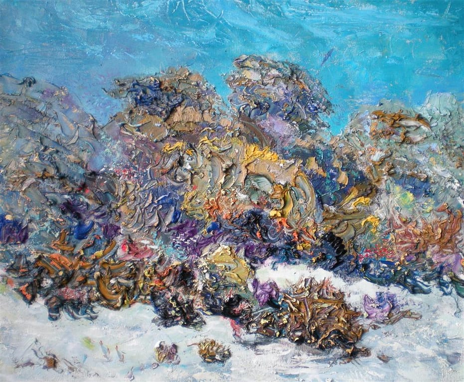 Guinness World Record Breaker Alexander Belozor Paints Underwater - 10