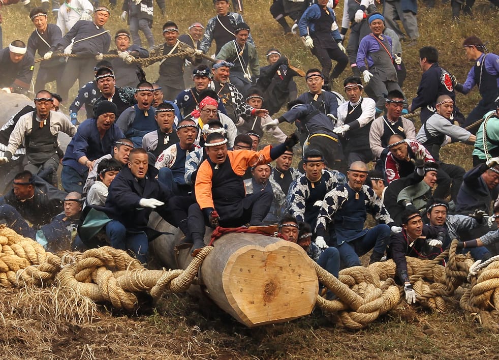 Onbashira Festival Takes Place