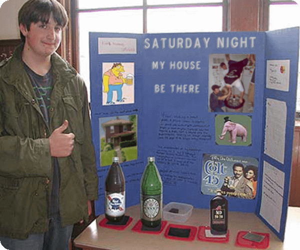 funny-science-fair-projects-saturday-night-my-house-malt-liquor